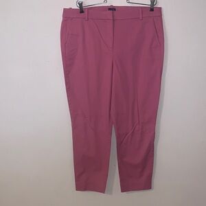 J. By J. Crew Pink Pants Khaki Dress Ankle Pants Woman’s 14 Chino